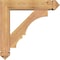 Ekena Millwork Balboa Arts and Crafts Smooth Bracket w/ Offset Brace, Western Red Cedar, 5 1/2"W x 22"D x 22"H BKT0604X22X22BOA03SWR - alternate 2